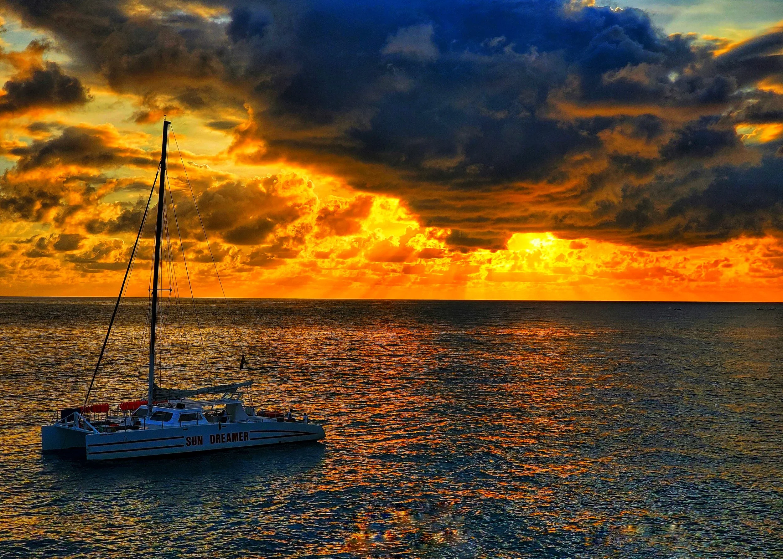 Sunset on the Caribbean at Negril