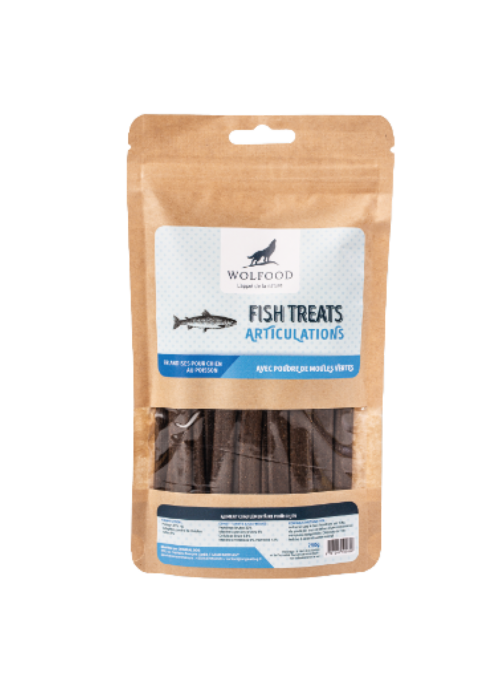 Fish Treats Articulation 250g - WOLFOOD — koira - Soins