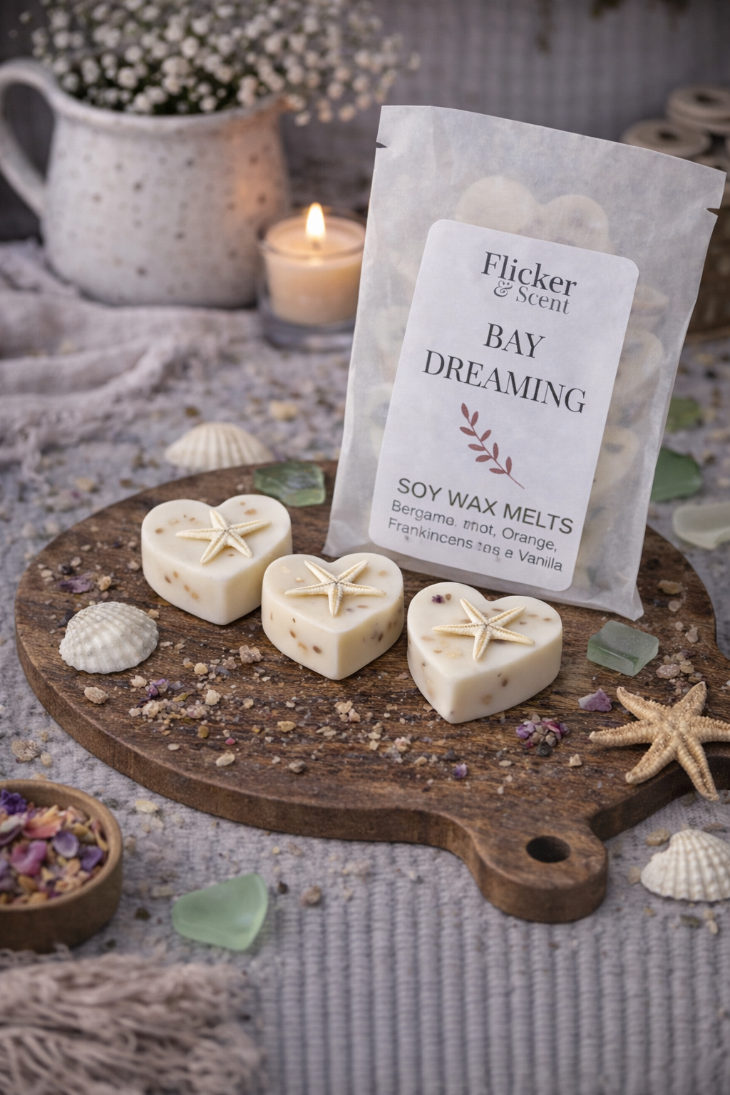 Bay Dreaming Soy Wax Melts with Essential Oils (pack of 5)