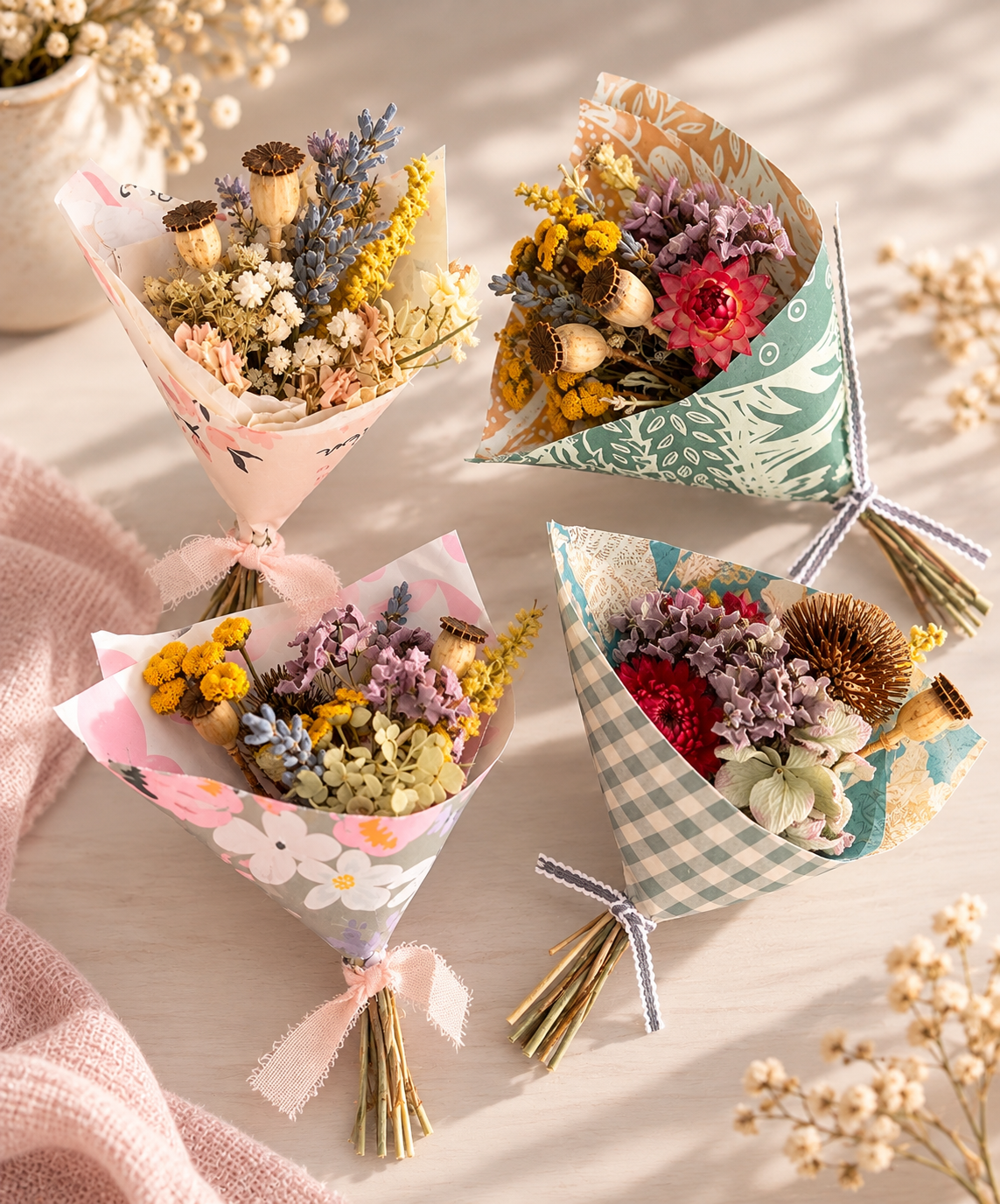 Pastel dried flower bouquet collection.png