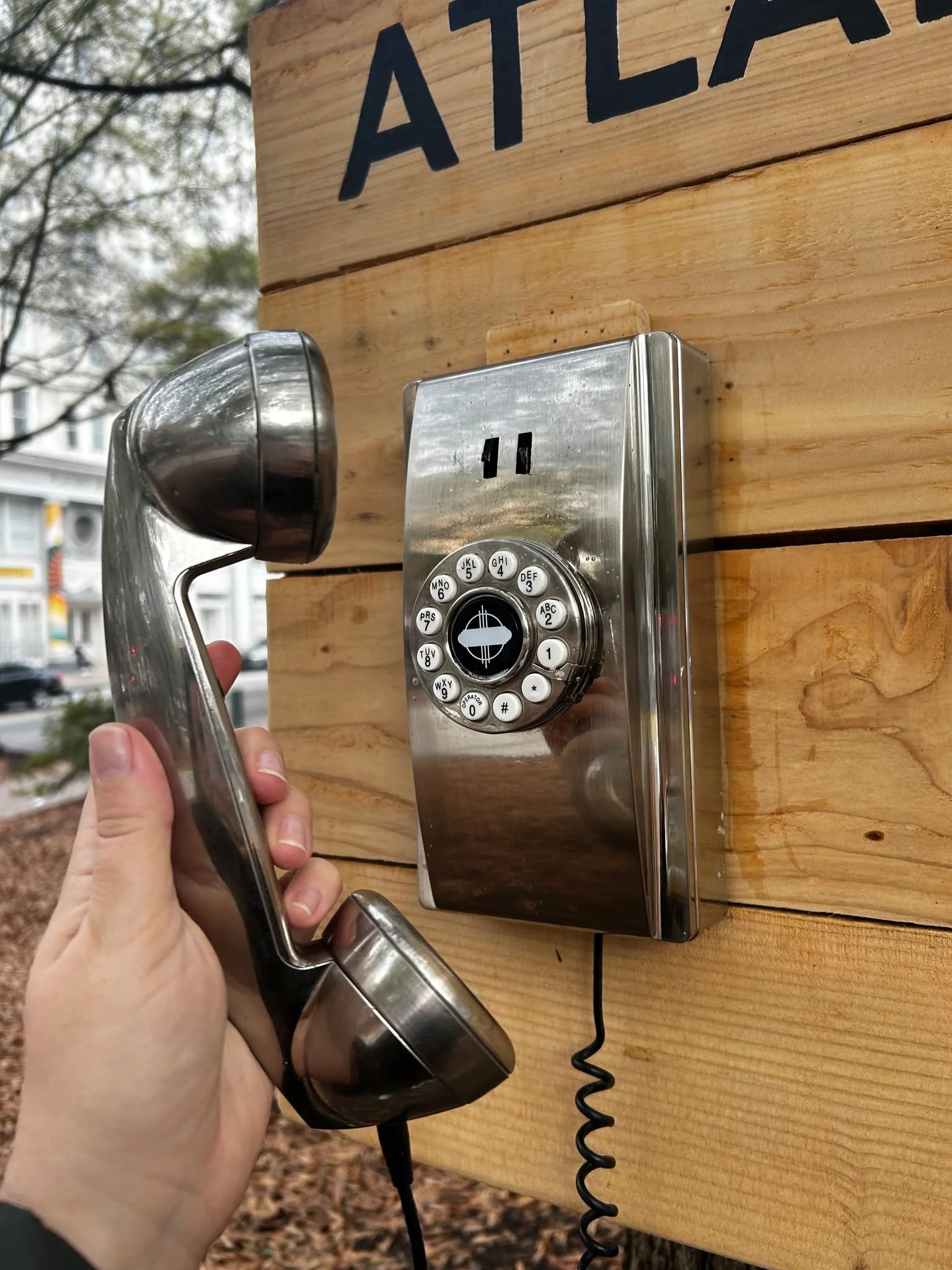 Research day! Working on a new blog about Atlanta-area art installations that allow "callers" to speak their hearts and reflect upon their grief.