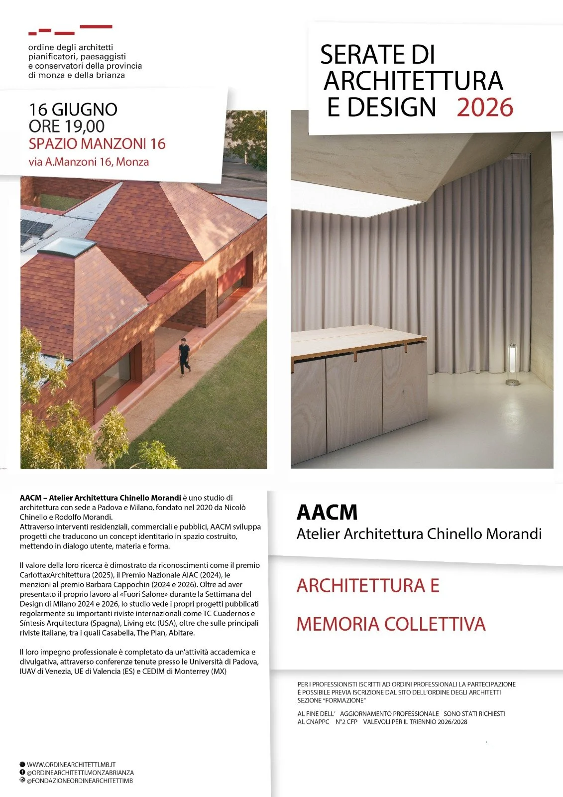 Lectures | Ordine Architetti PPC Monza e Brianza