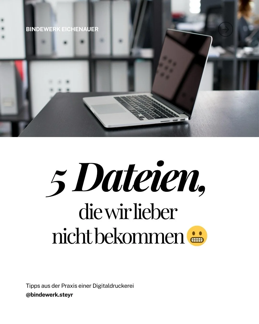 Und falls ihr euch fragt - ja die haben wir alle schon das ein oder andere mal bekommen 😉😅

.
.
.
#druckerei #steyr #fhsteyr #tippsausderpraxis #digitaldruck