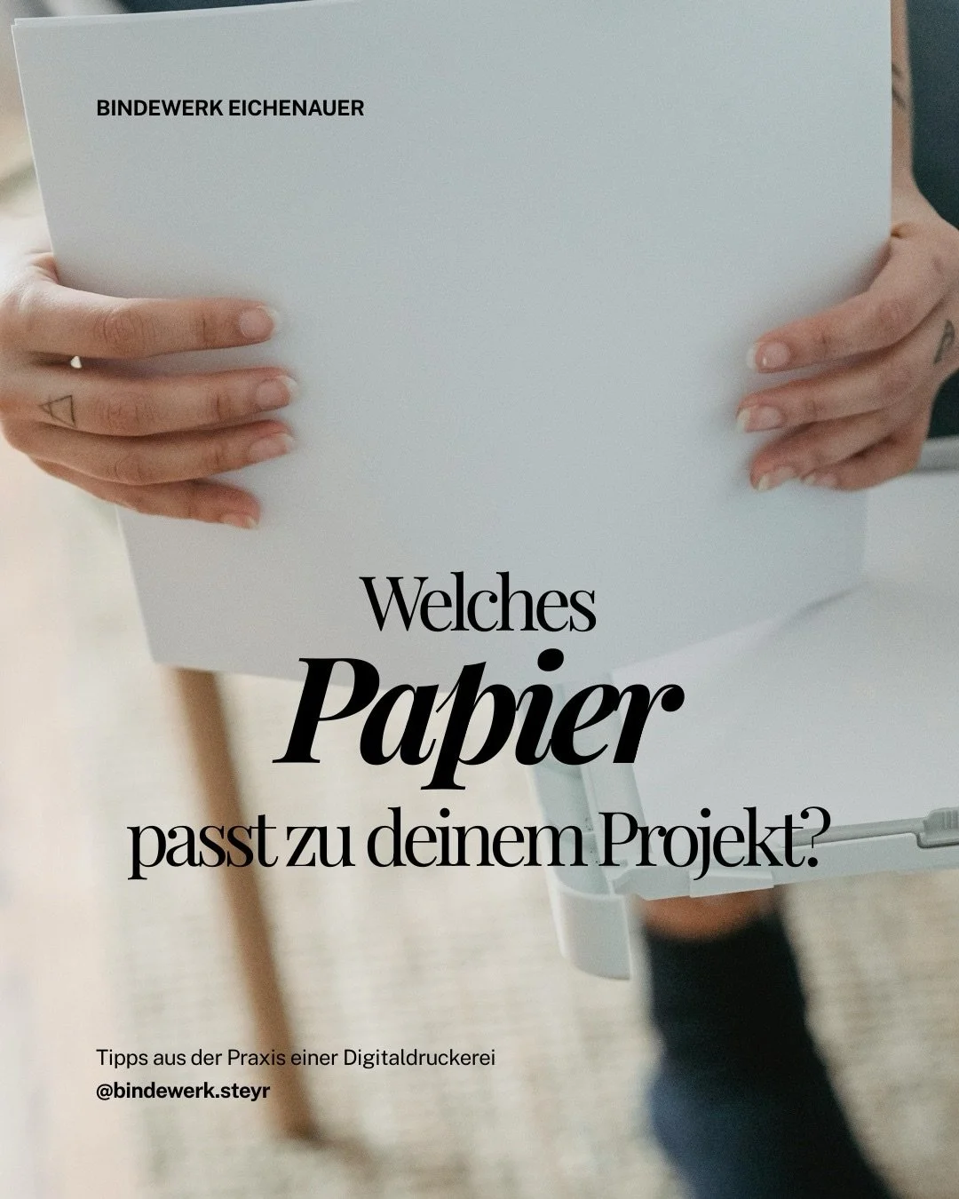 Die Frage des Papiers ist entscheidend. Sie beeinflusst das Ergebnis und nat&uuml;rlich auch den Preis. 

Wie wei&szlig; man nun welches Papier zur Drucksorte passt? In den Slides haben wir drei wichtige Punkte &uuml;ber die ihr euch dazu Gedanken ma