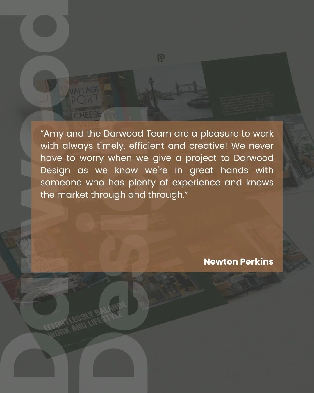 We&rsquo;re always grateful to receive feedback like this.

At Darwood Design, our focus has always been on delivering clear, considered marketing while keeping the process smooth and efficient for our clients.

Thank you Newton Perkins for the kind 