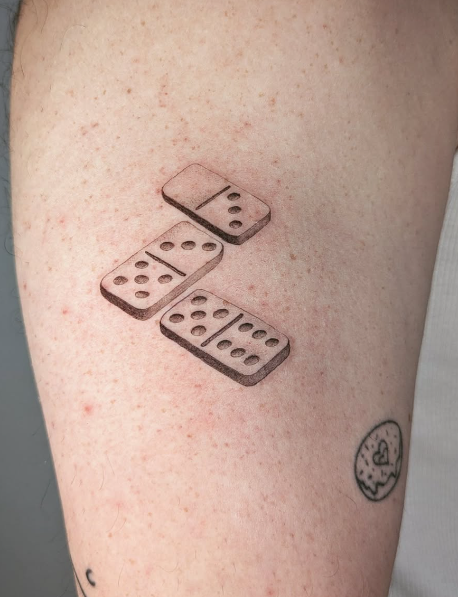 Domino Pieces Tattoo