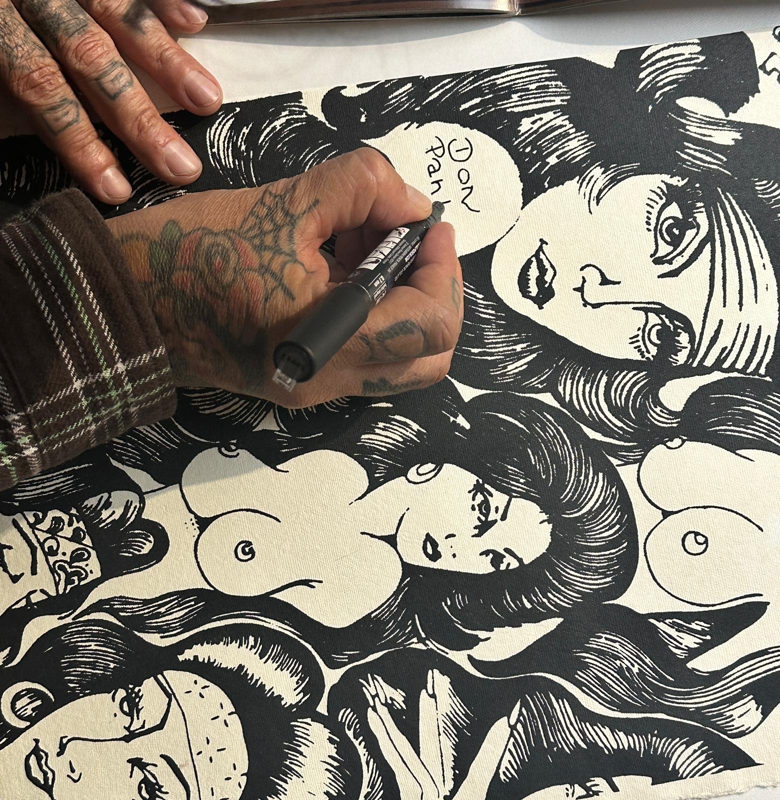 Pank signing Love Letters Prints.jpeg