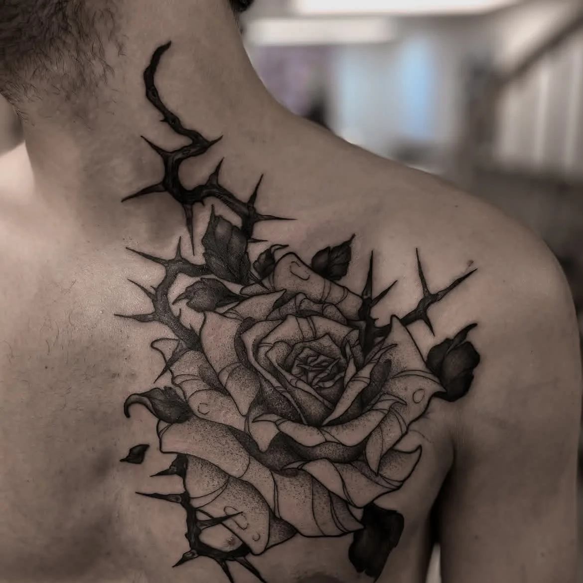 Roses and Thorns Tattoo