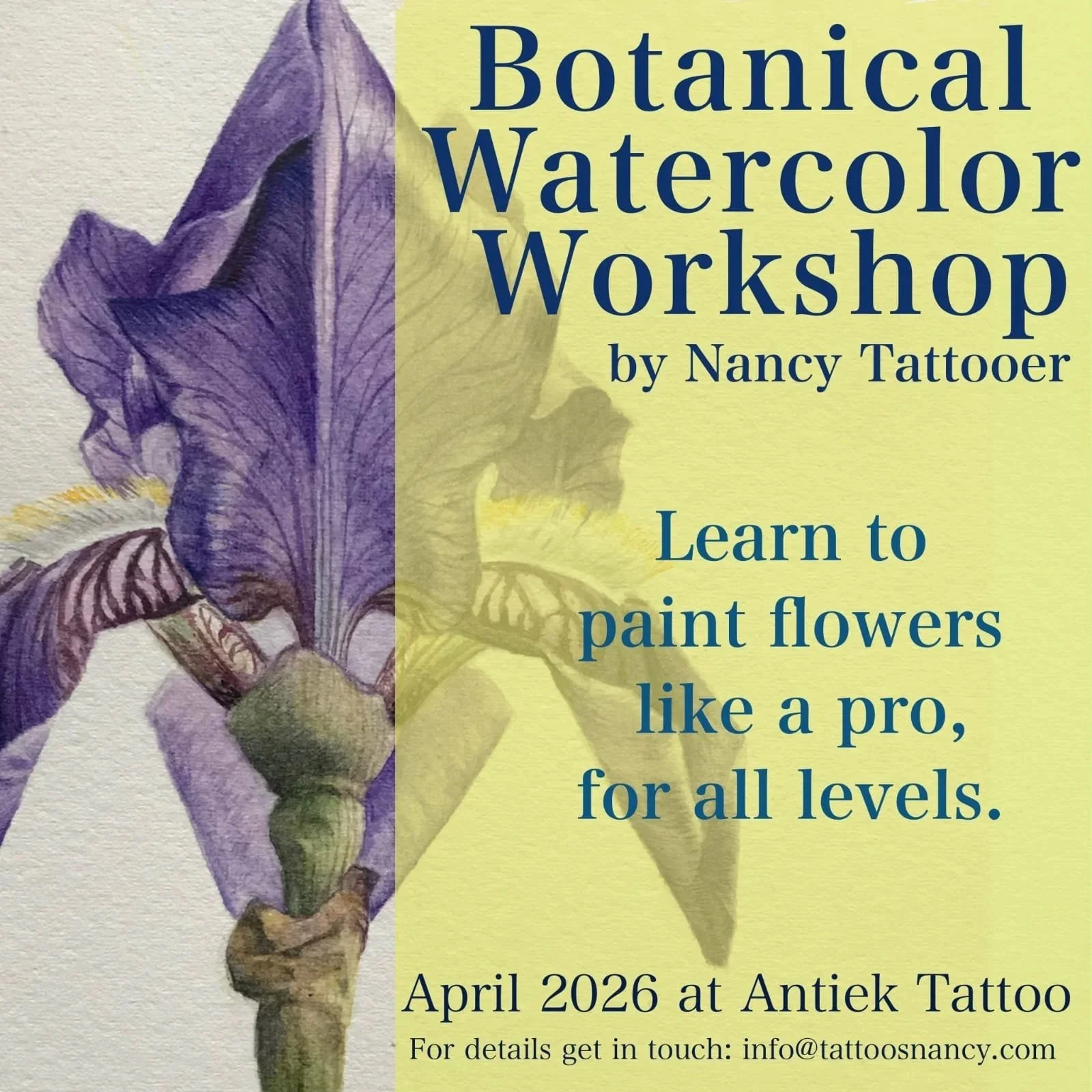 Workshop | Botanical Watercolour Workshop by Nancy