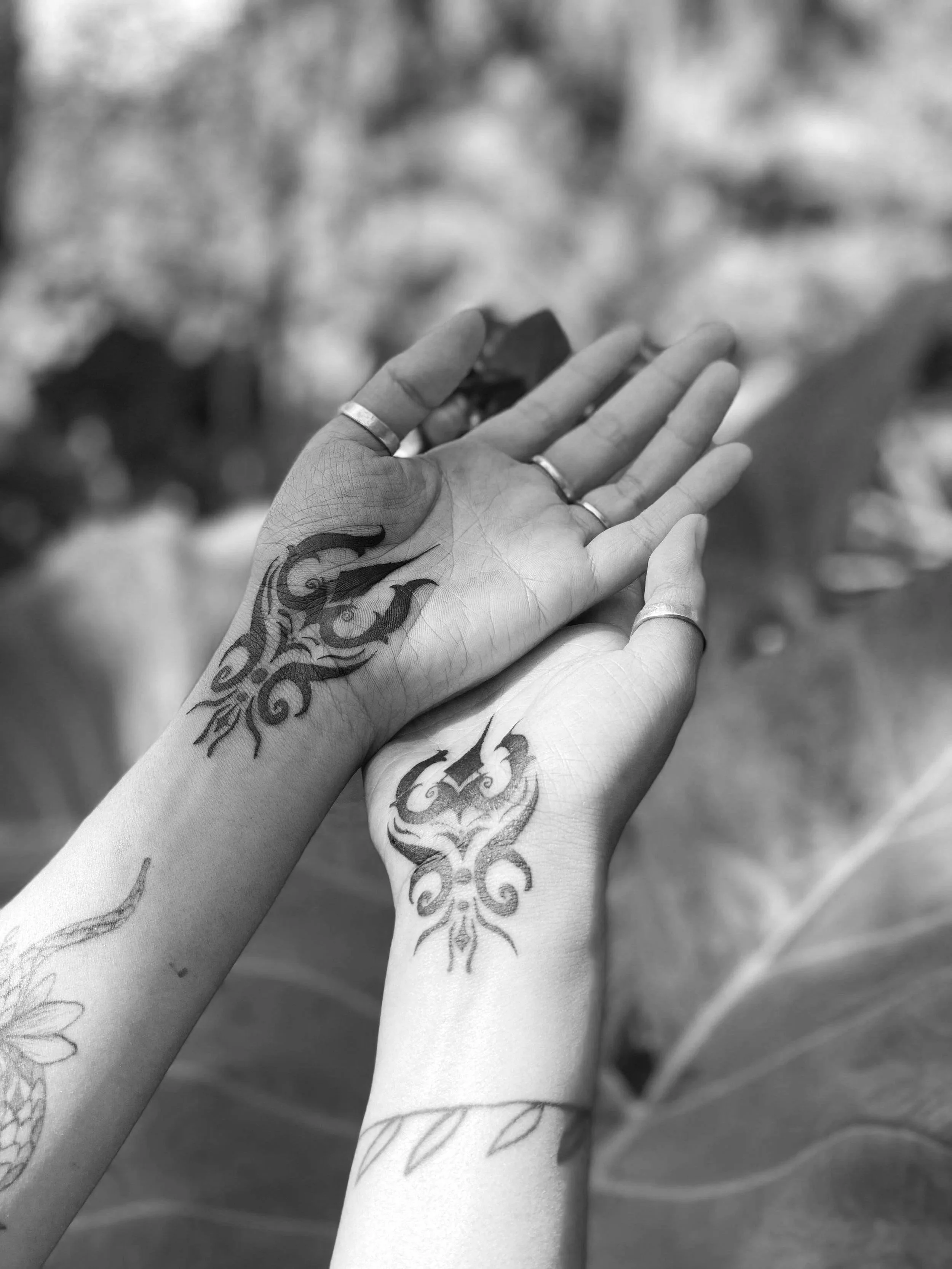 Hand Wrist Tattoo Hand Tapping