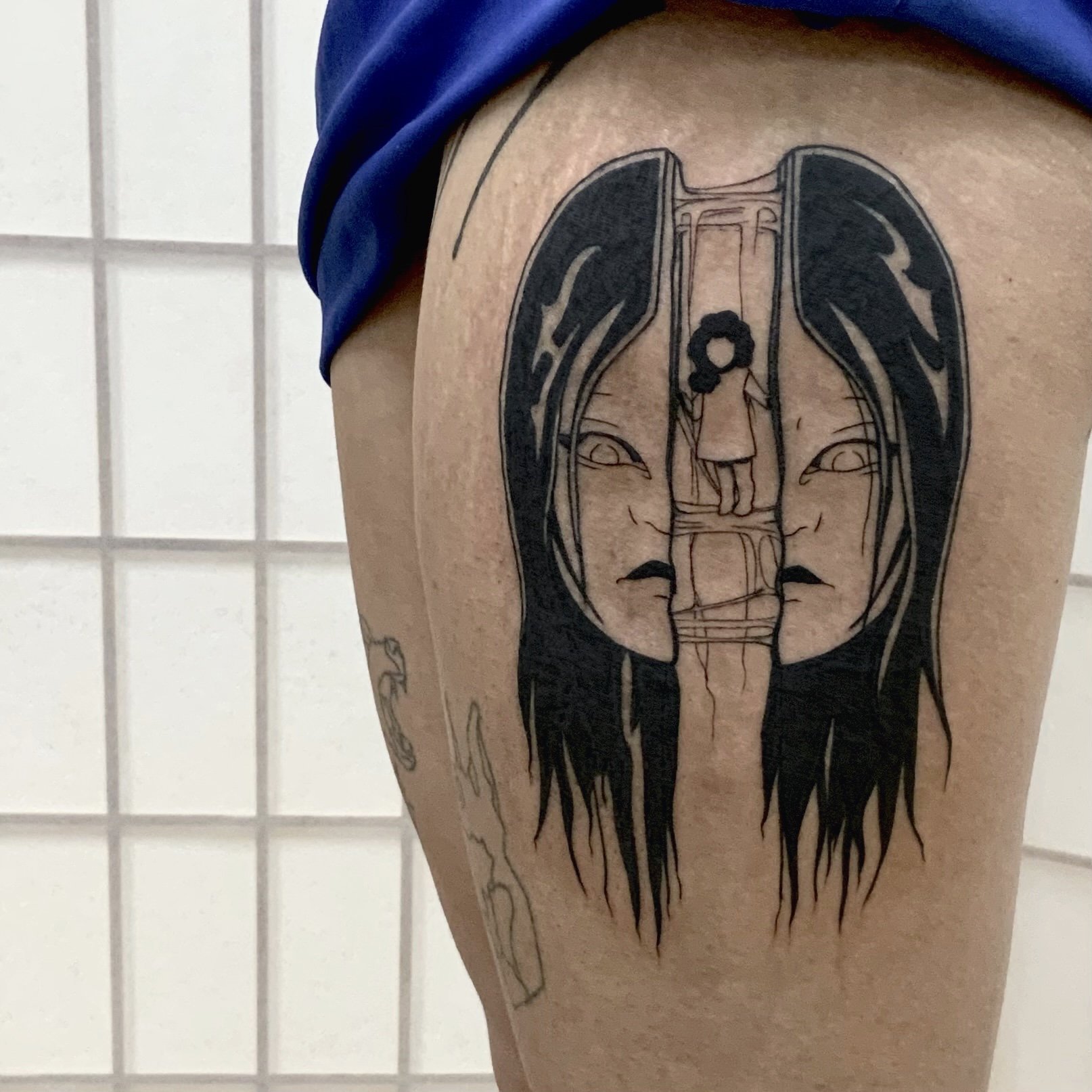 Blackwork tattoo idea