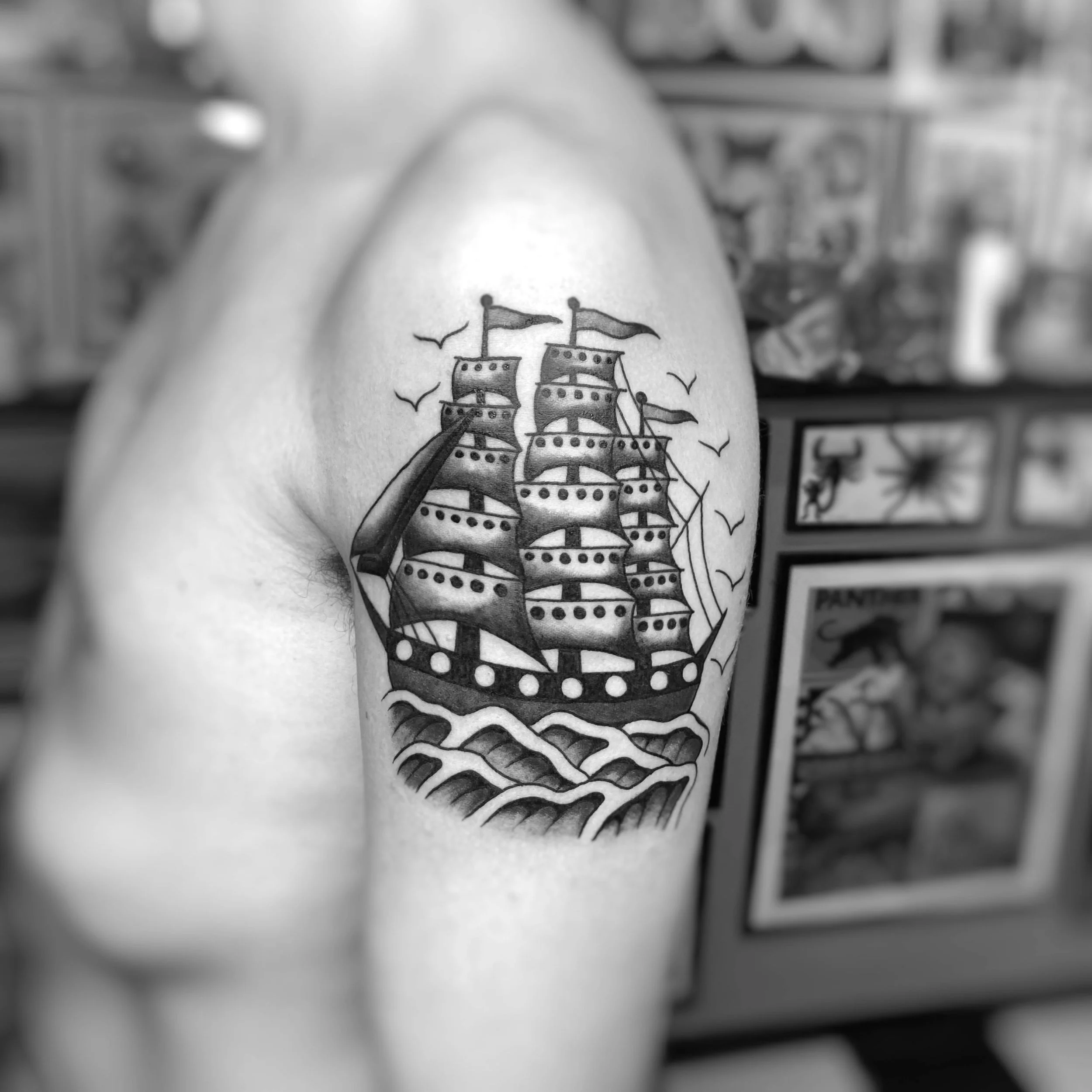 Flag Ship Tattoo