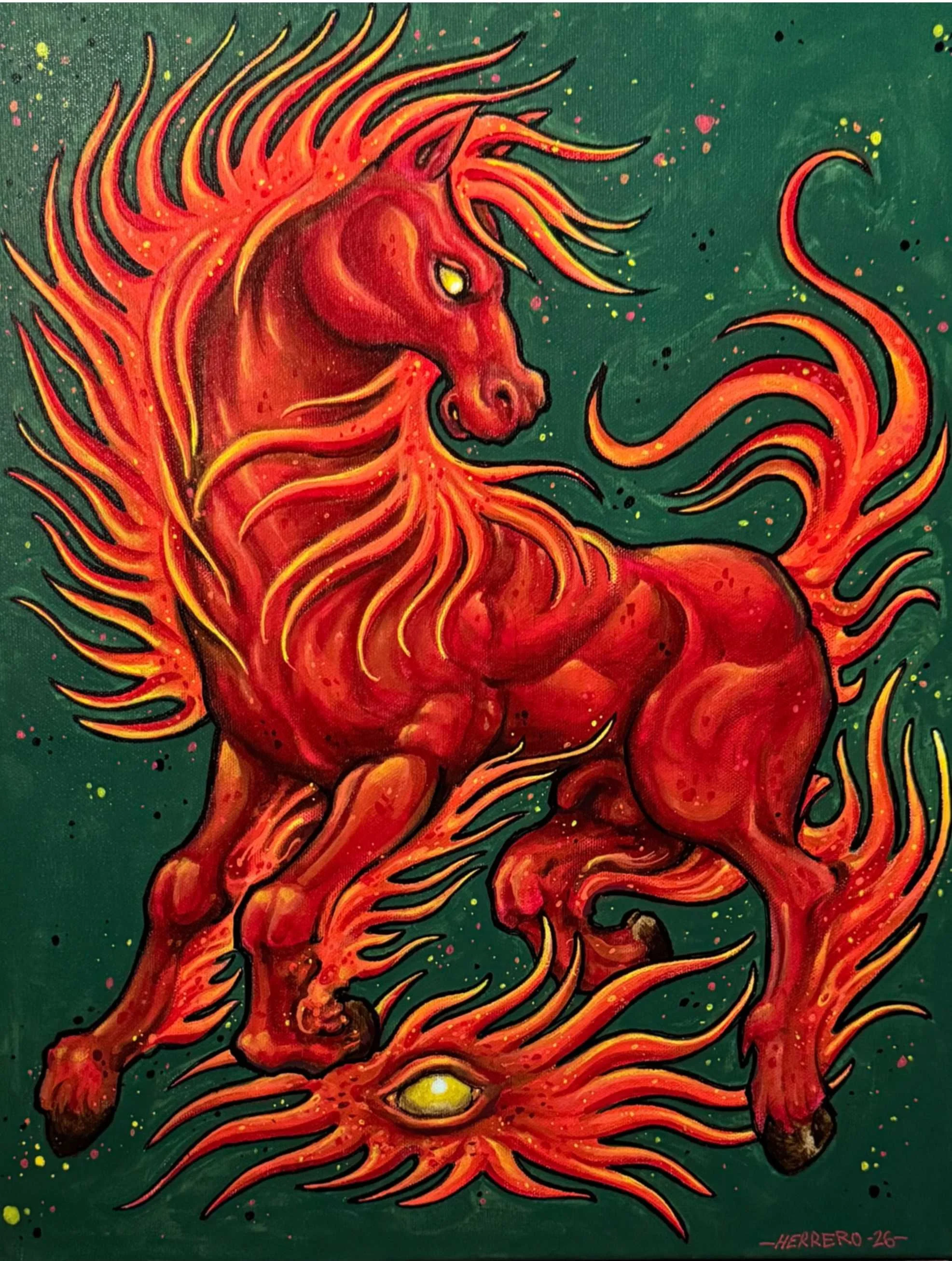 Horse painting by Victor