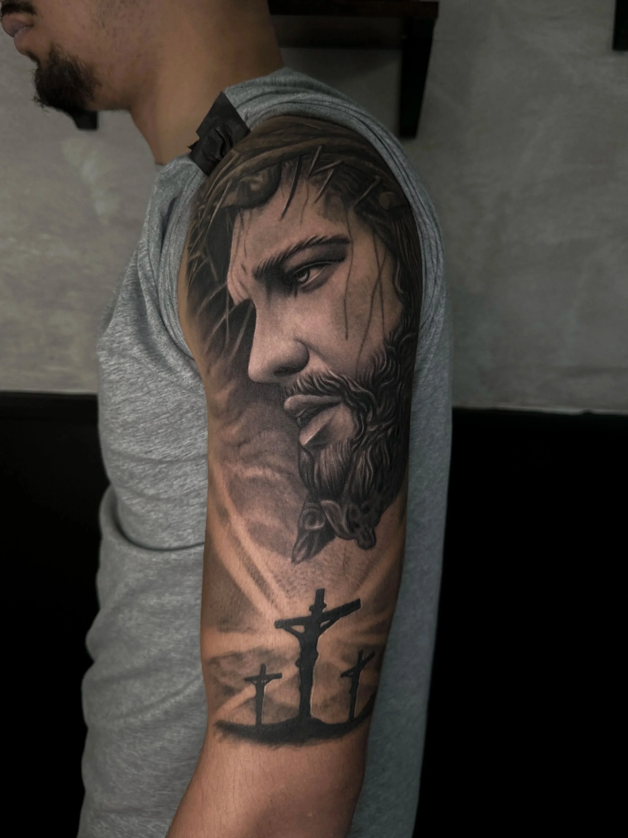 Jesus on the cross tattoo 