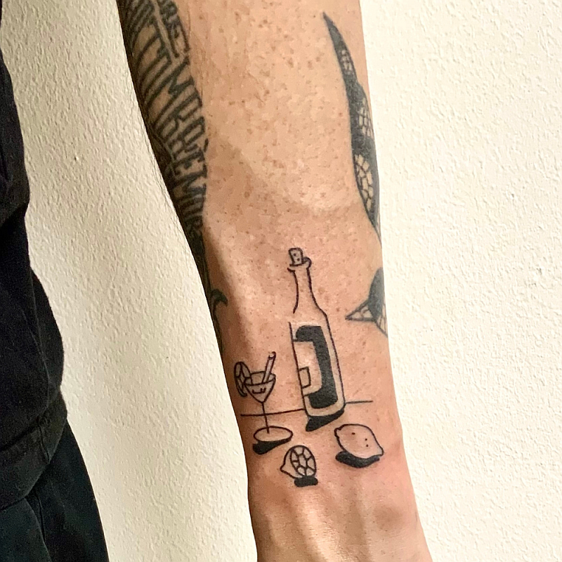 Cocktail Time Tattoo idea