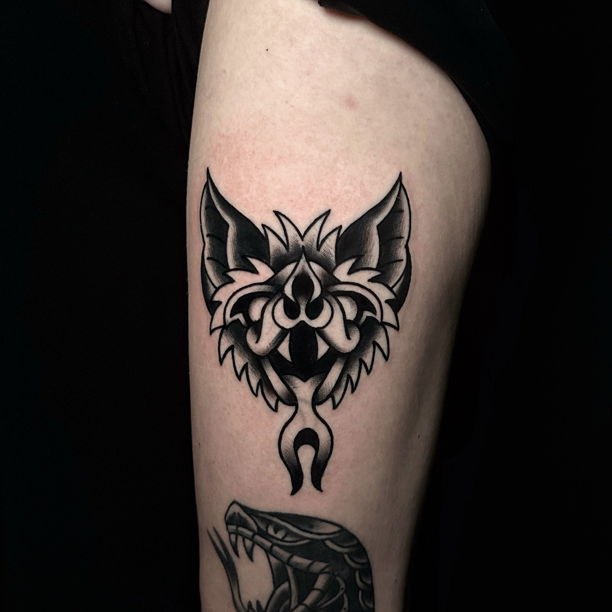 Dragon Tattoo idea in Blackwork Tattoo Style