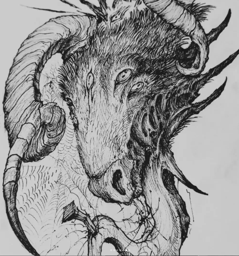 Dark Art Tattoo Sketch