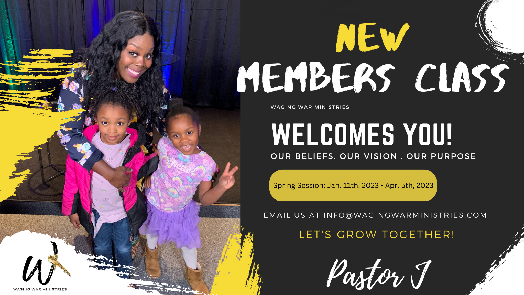 New Members Class (In-Person Spring Session Ever Wednesday)