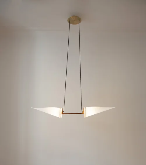 Classic Double Suspension Lamp by Joe Armitage