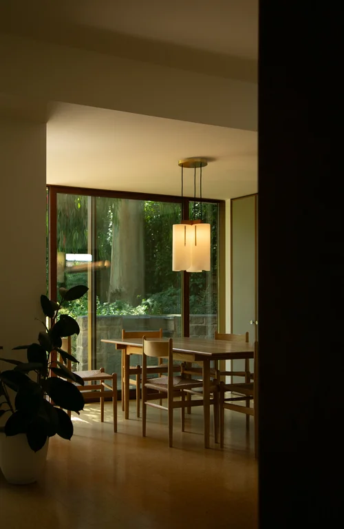 Modernist Triple Drop Suspension Lamp by Joe Armitage