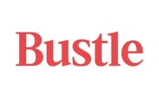 Bustle logo in red text