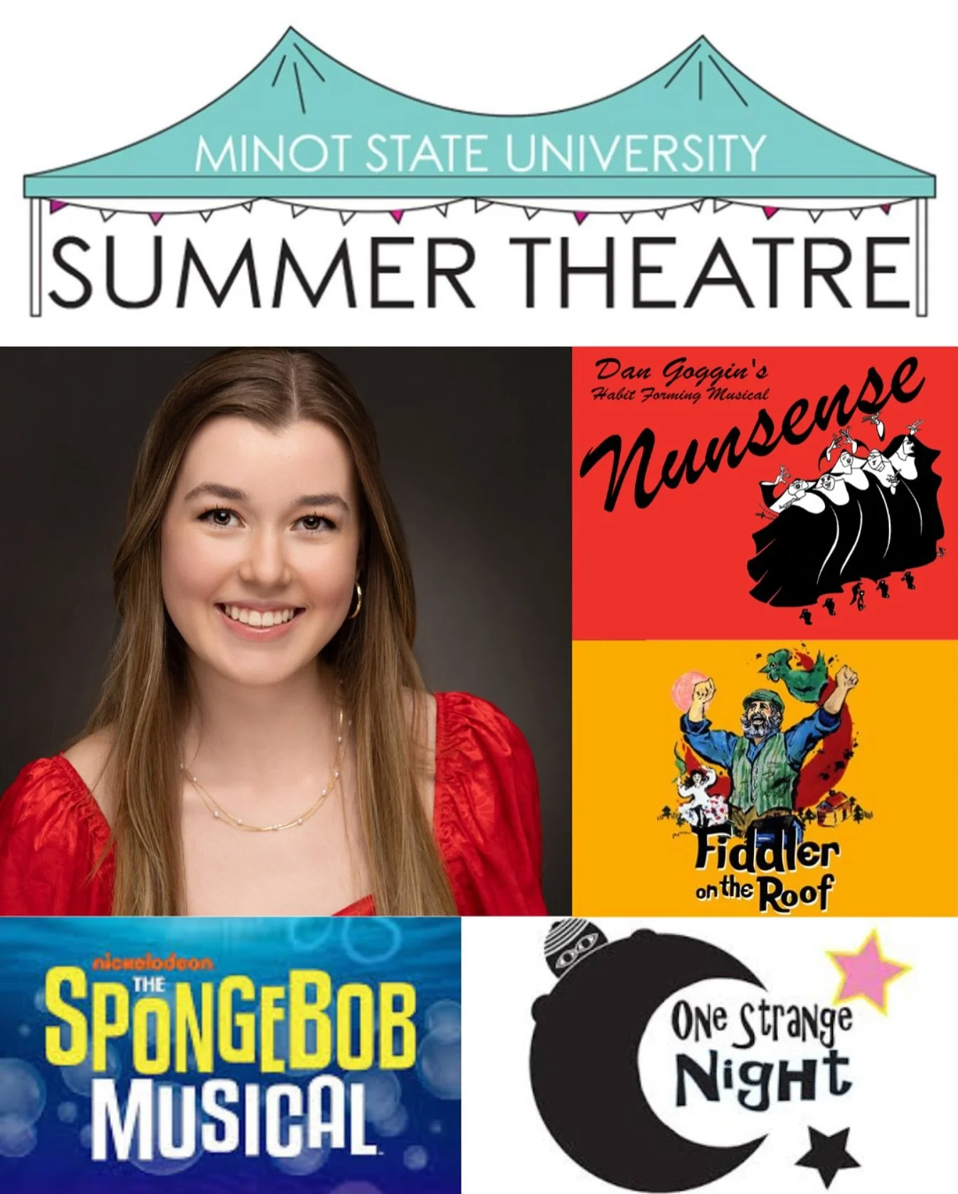 I am so excited to announce that I&rsquo;ll be spending my Summer in North Dakota with @minotstatesummertheatre!! 

I&rsquo;ll be choreographing Nunsense, and performing on stage in &ldquo;Fiddler on the Roof&rdquo; (Chava), &ldquo;One Strange Night&