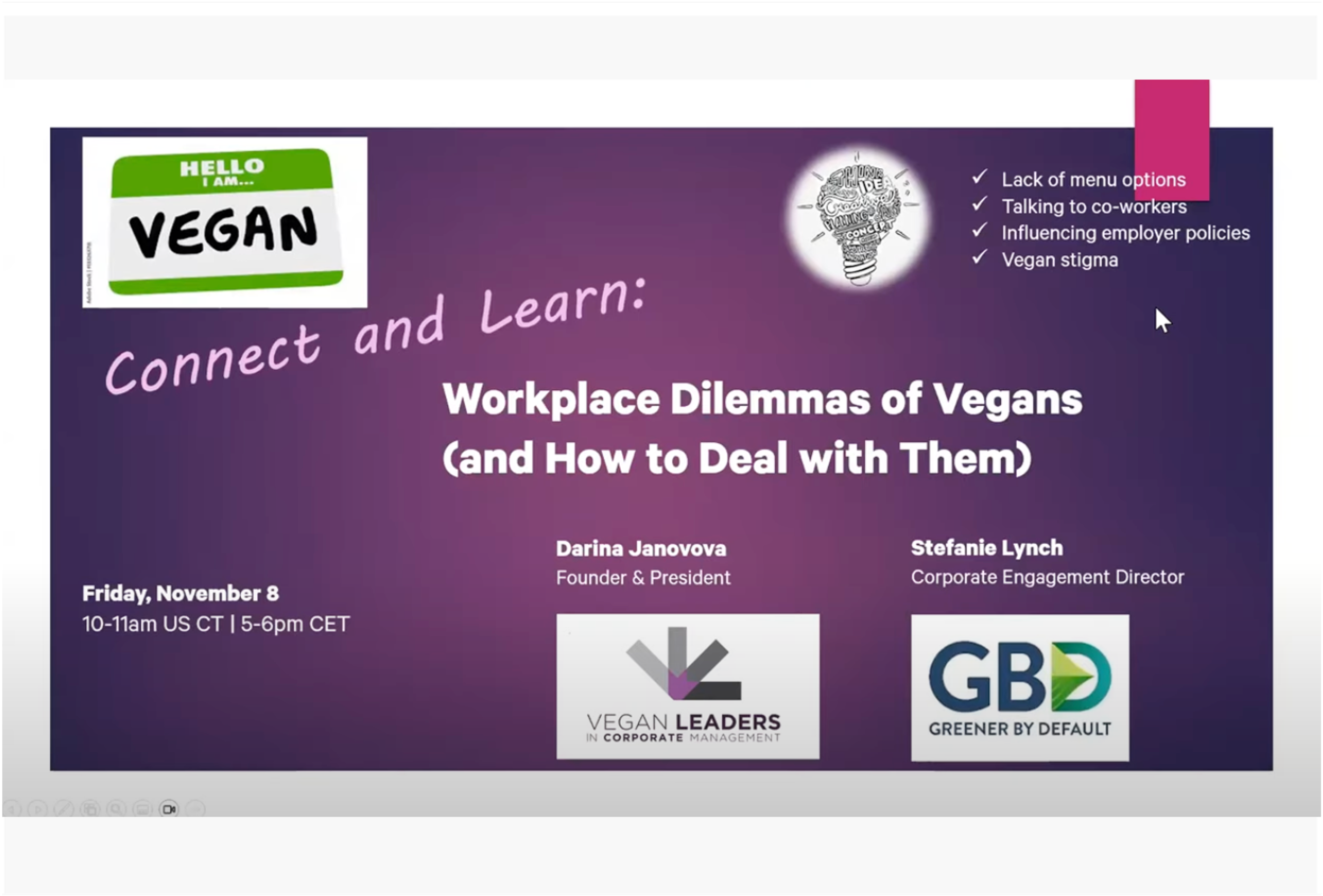 Vegan Dilemmas in the Workplace