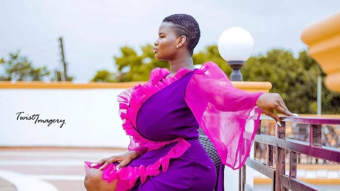 Radiant in Purple: A Vision of Joy and Elegance by Pamela Watara