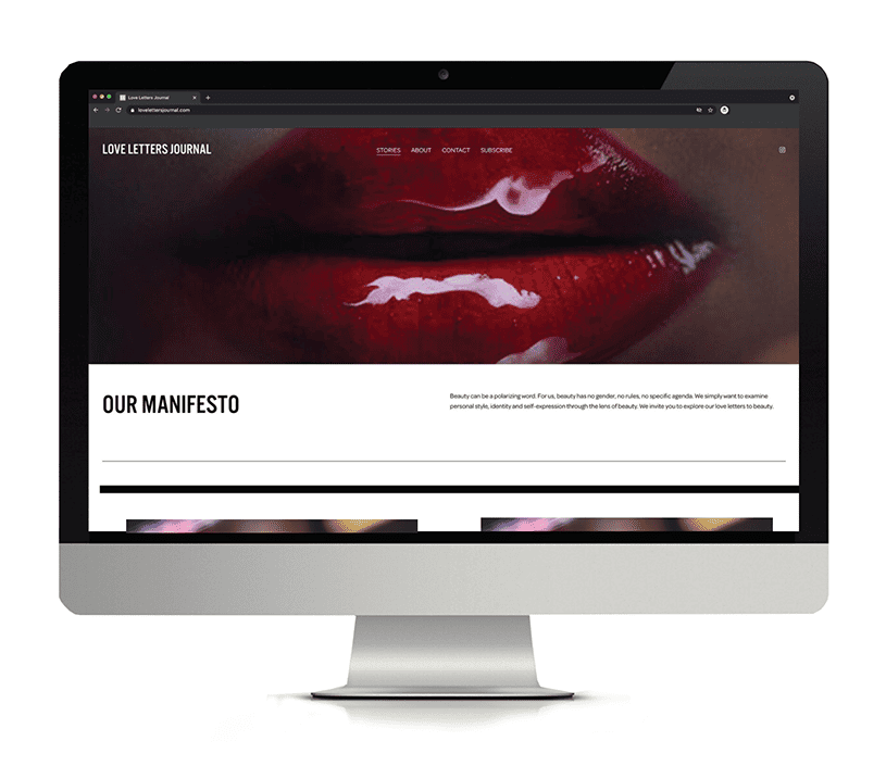 Love Letters Journal website