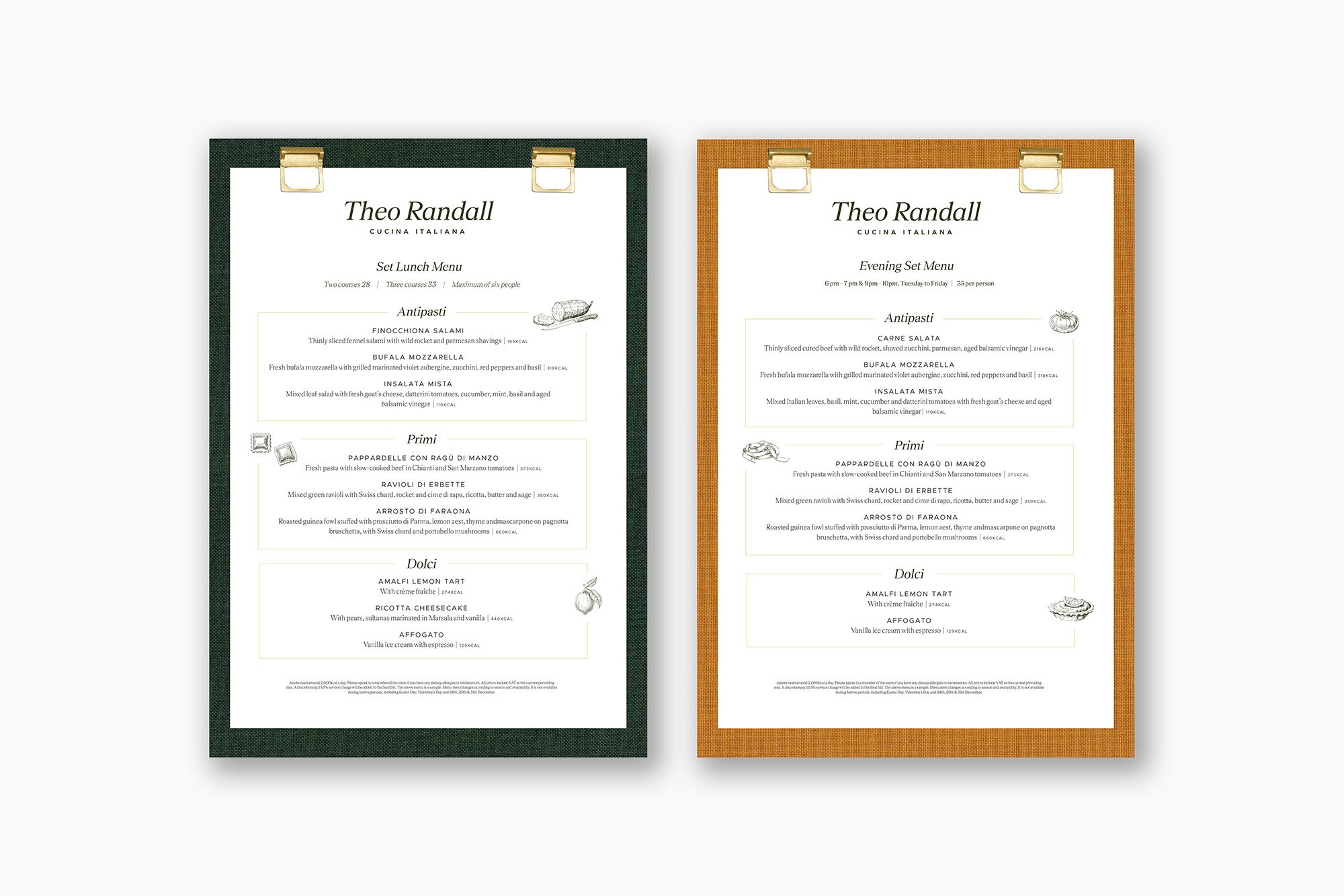 Seasonal Menu Design 