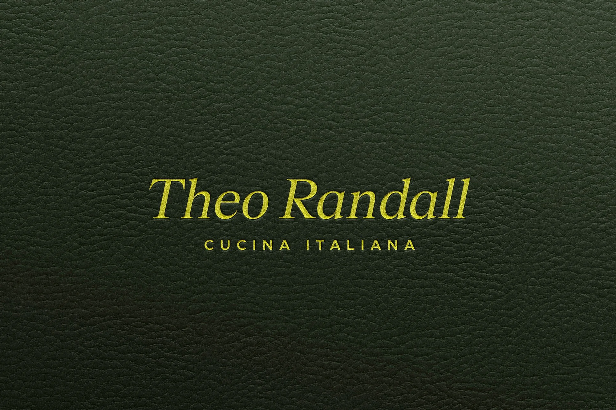 Theo Randall Cucina Italiana - Logo Design By Twin Design Branding