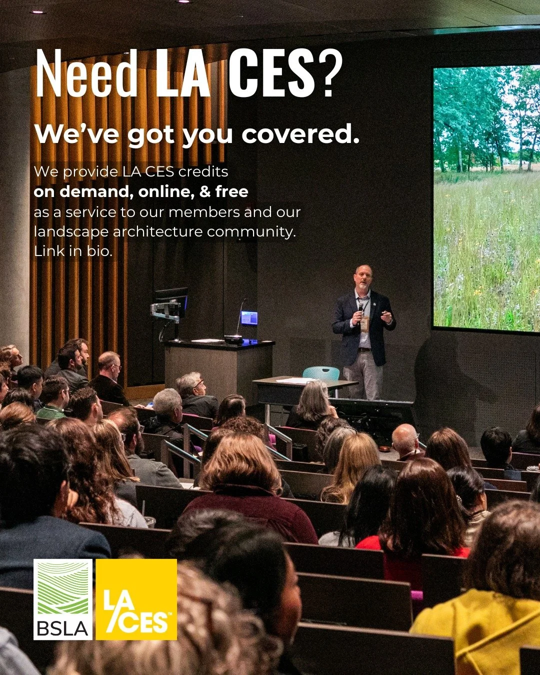 Need LA CES credits before the end of the year? We've got you covered! We&rsquo;re pleased to offer our landscape architecture community great educational sessions on-demand, online, &amp; FREE. 💥 The LA CES system will be unavailable from late Dece