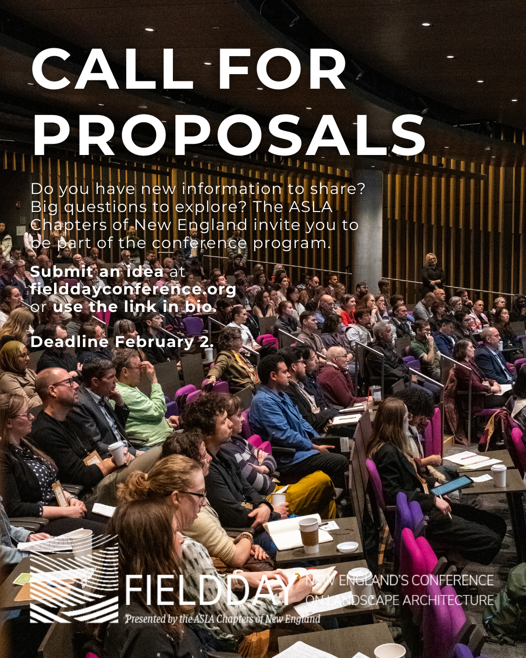 Fieldday 2026 Call for Proposals Deadline