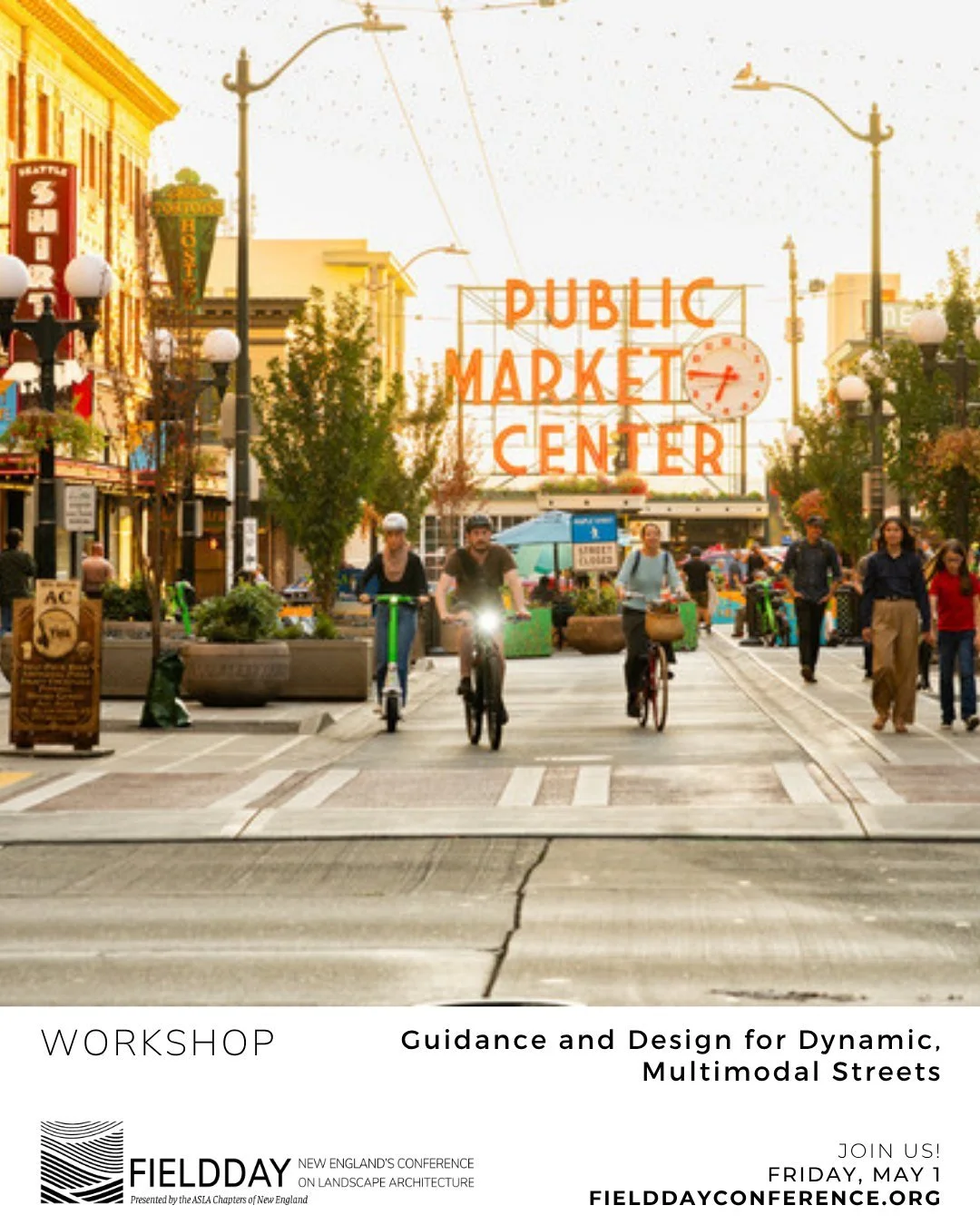 We're looking forward to hearing Kathleen Ogden Fasser and Stephanie Weyer discuss "Guidance and Design for Dynamic, Multimodal Streets" at Fieldday 2026! 

This is one of 16 amazing workshops that will take place throughout the day. 

Join