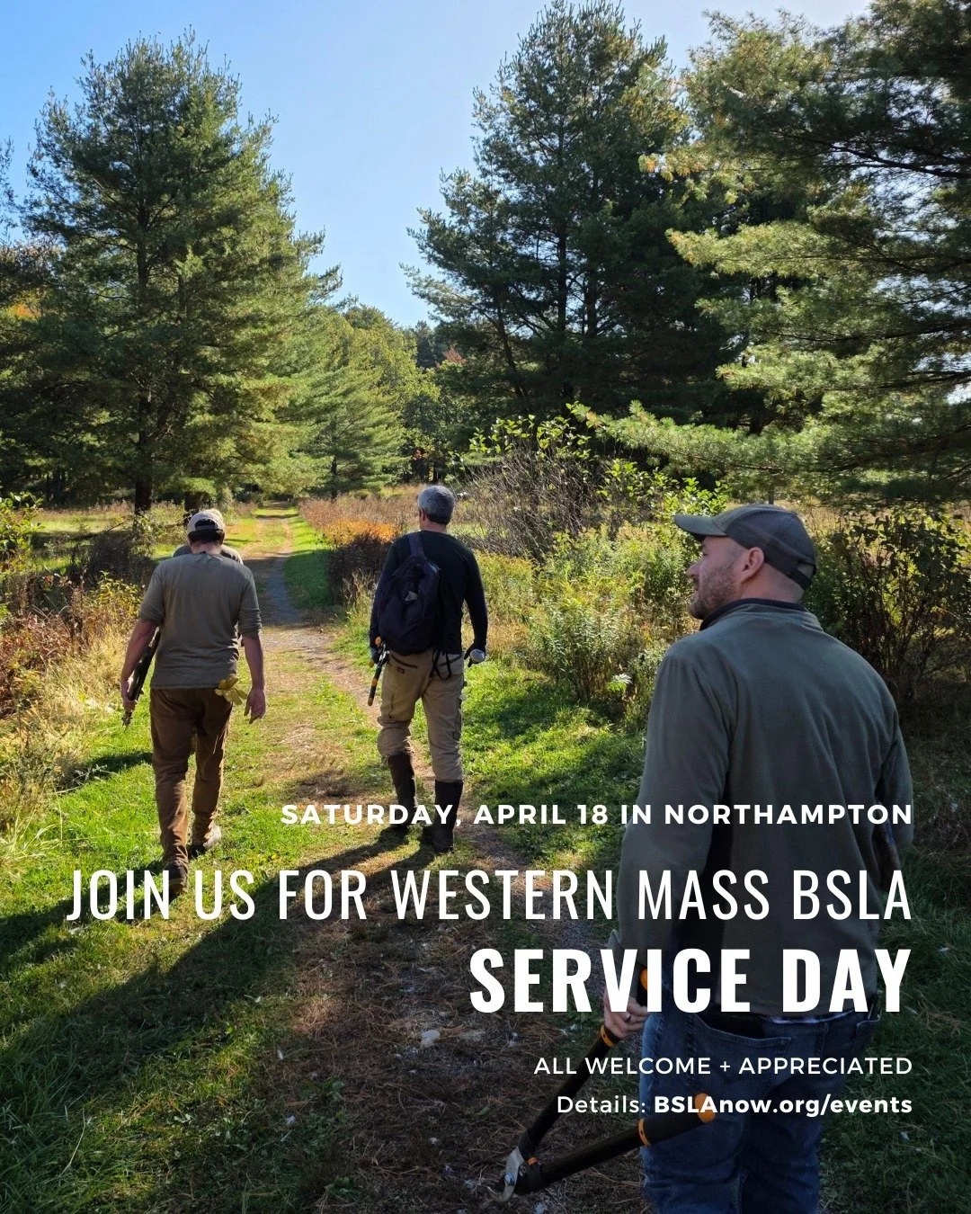 Join us for this annual event of the Western Mass section. We volunteer with the City of Northampton and area nonprofits on a project of their choosing that helps to improve outdoor spaces. 

Past activities have included weeding, planting, trail bui