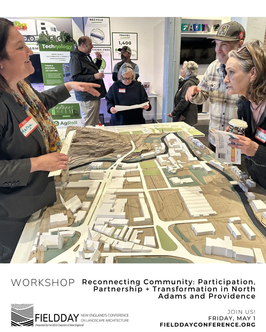 We're looking forward to hearing Marya Kozik, Morgan Everett, Chelsea Kilburn, and Adam E. Anderson discuss "Reconnecting Community: Participation, Partnership + Transformation in North Adams and Providence" at Fieldday 2026! 

This is one 