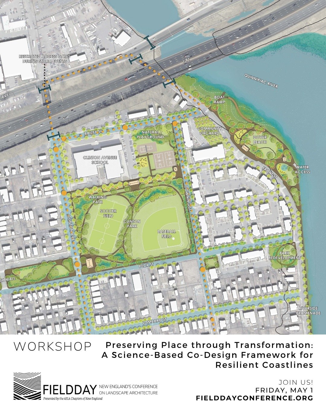 We're looking forward to hearing John Truscinski, Andrew Bohne, and Beth Kirmmse discuss "Preserving Place through Transformation: A Science-Based Co-Design Framework for Resilient Coastlines" at Fieldday 2026!

This is one of 16 amazing wo