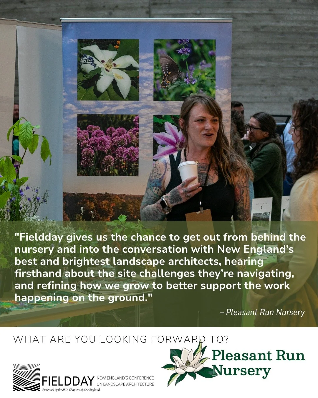 Fieldday is a community production in every way + we are grateful! 

Please join us in saying hello and thank you to these sponsors -- we couldn't do it without their financial support. 

THANK YOU for helping to bring together the landscape architec