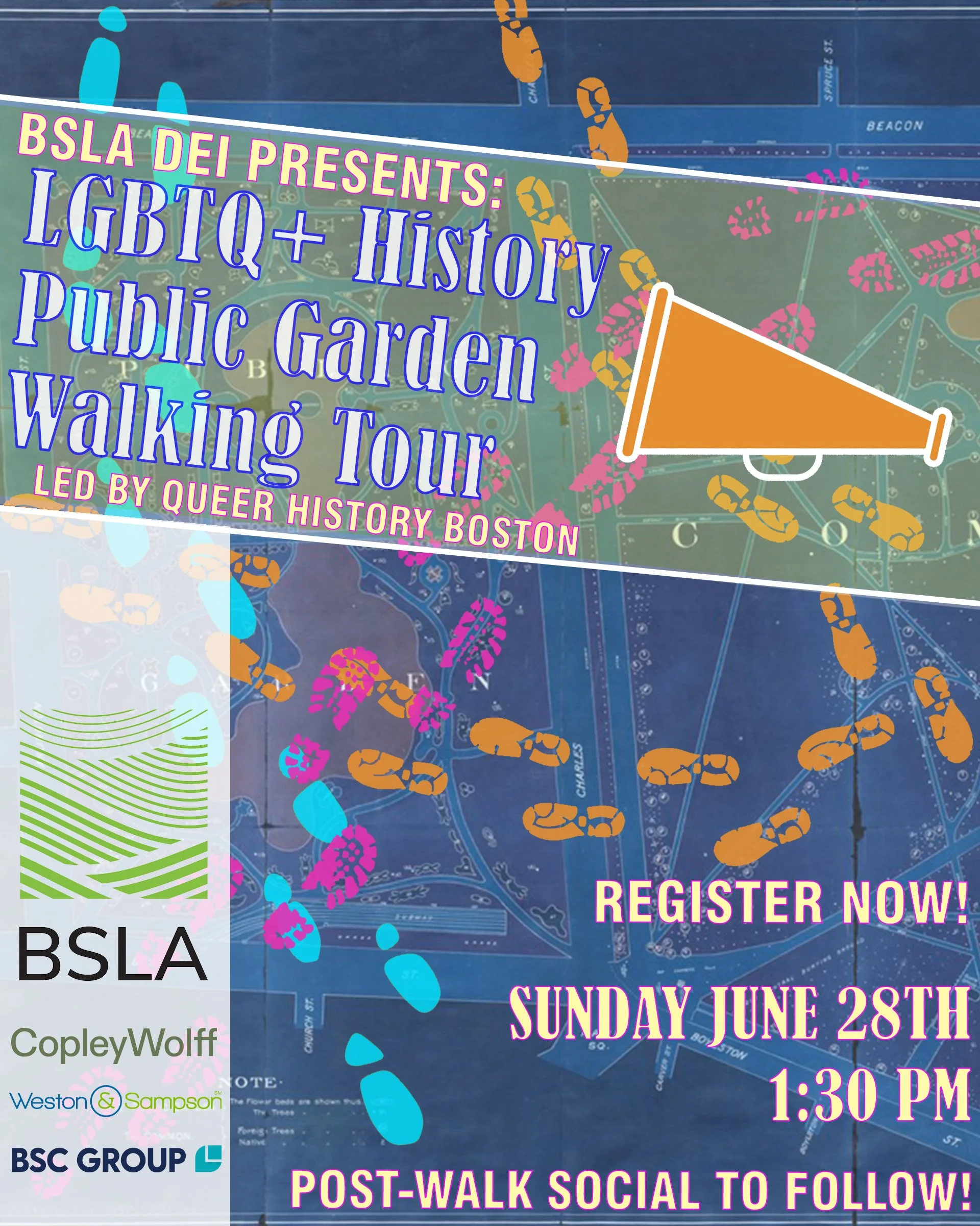 BSLA DEI presents -- LGBTQIA+ History Public Garden Walking Tour + Social