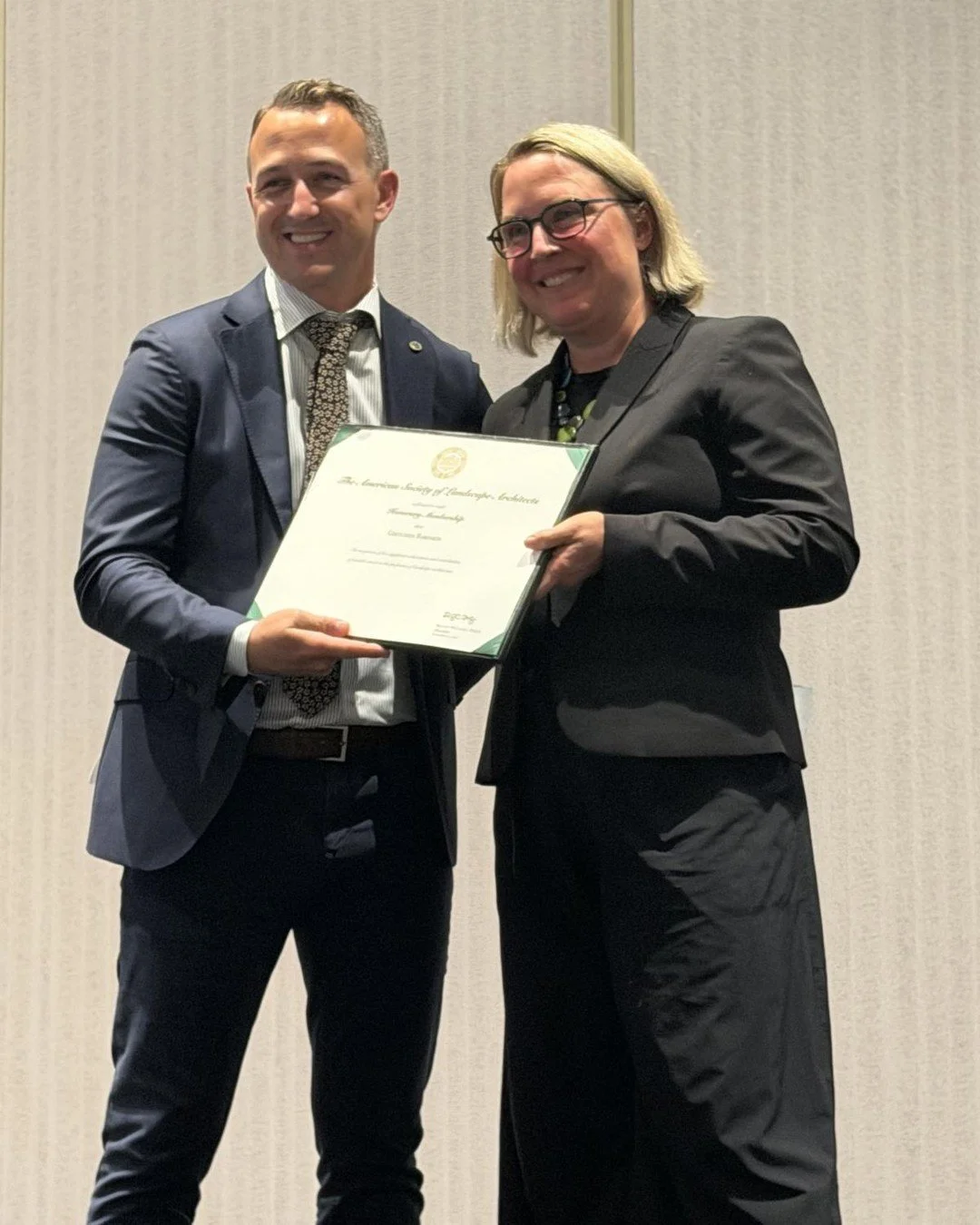 What an incredible day of celebration! Yesterday, we were thrilled to celebrate BSLA Executive Director Gretchen Rabinkin, who was honored by ASLA as a 2026 Honorary Member!

Honorary ASLA membership recognizes individuals outside the landscape archi