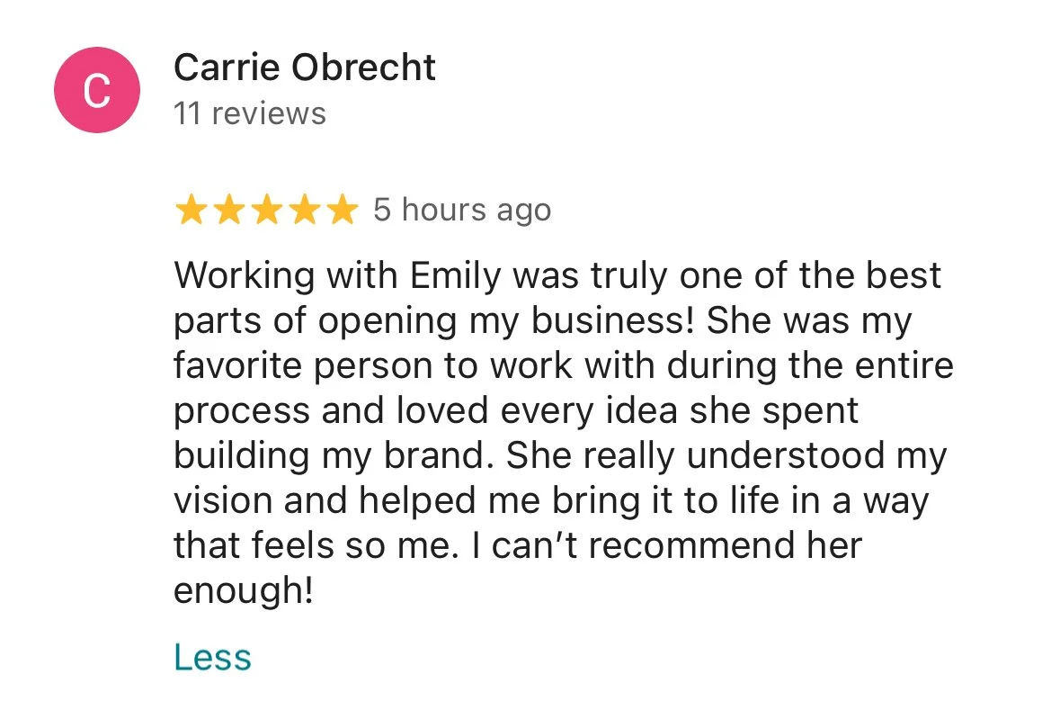 Happy client of Good Day Design Co. Squarespace website designer