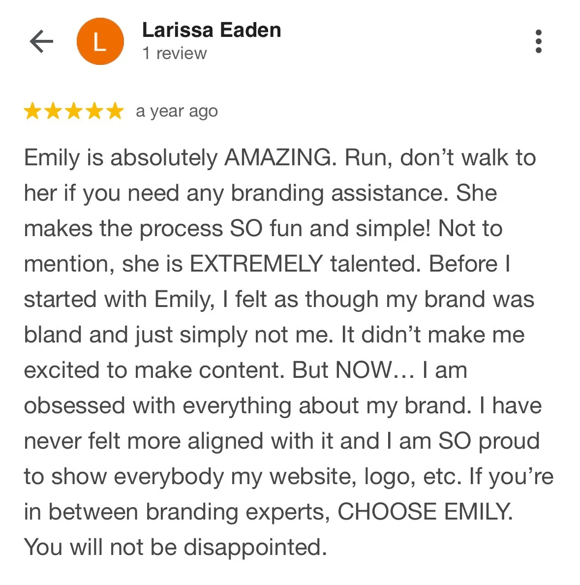Happy client of Good Day Design Co. Squarespace website designer
