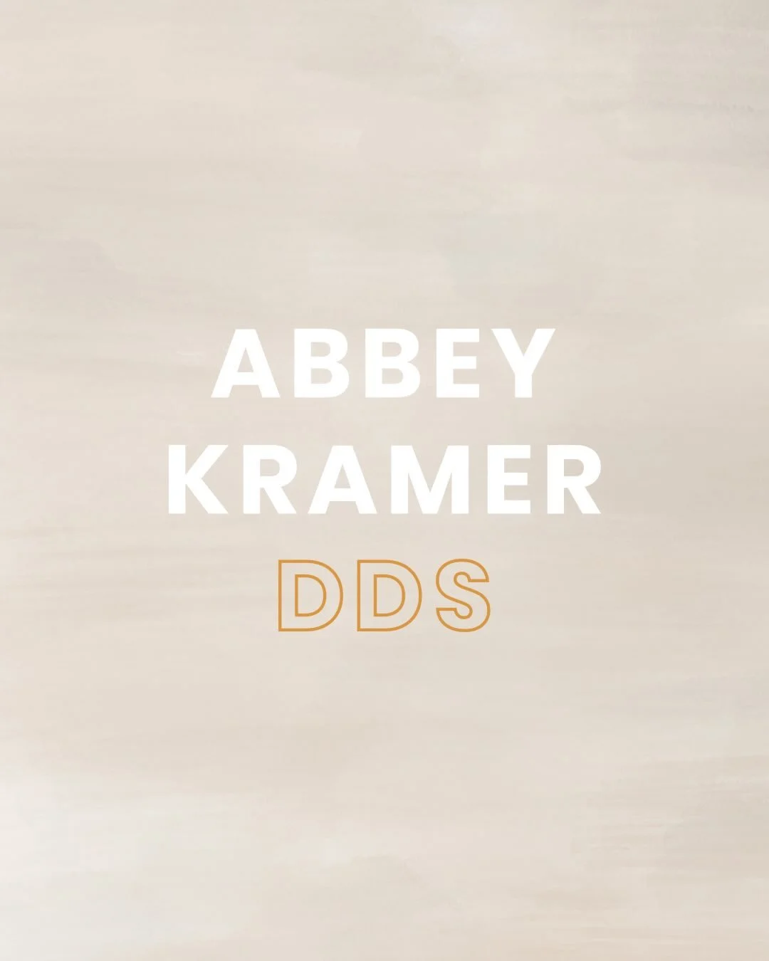 Meet @dr.abbeykramer!⁠
Detail-oriented &middot; Creative &middot; Artistic⁠
⁠
From our very first meeting, Abbey knew she wanted to break the mold&mdash;goodbye boring, sterile dental vibes and hello bold, welcoming personality. She envisioned brandi