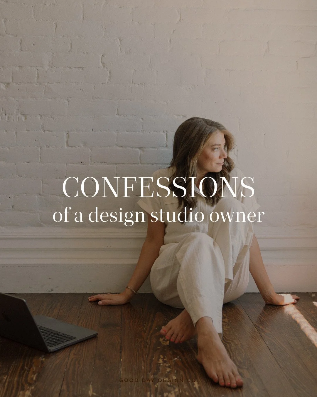 Inspired by @amusedesignstudio ⁠
⁠
The thoughts that roll around in my brain as a design and website studio owner. ⁠
⁠
This was so fun to make - what are the confessions in your industry? Spill the tea, I want to hear.