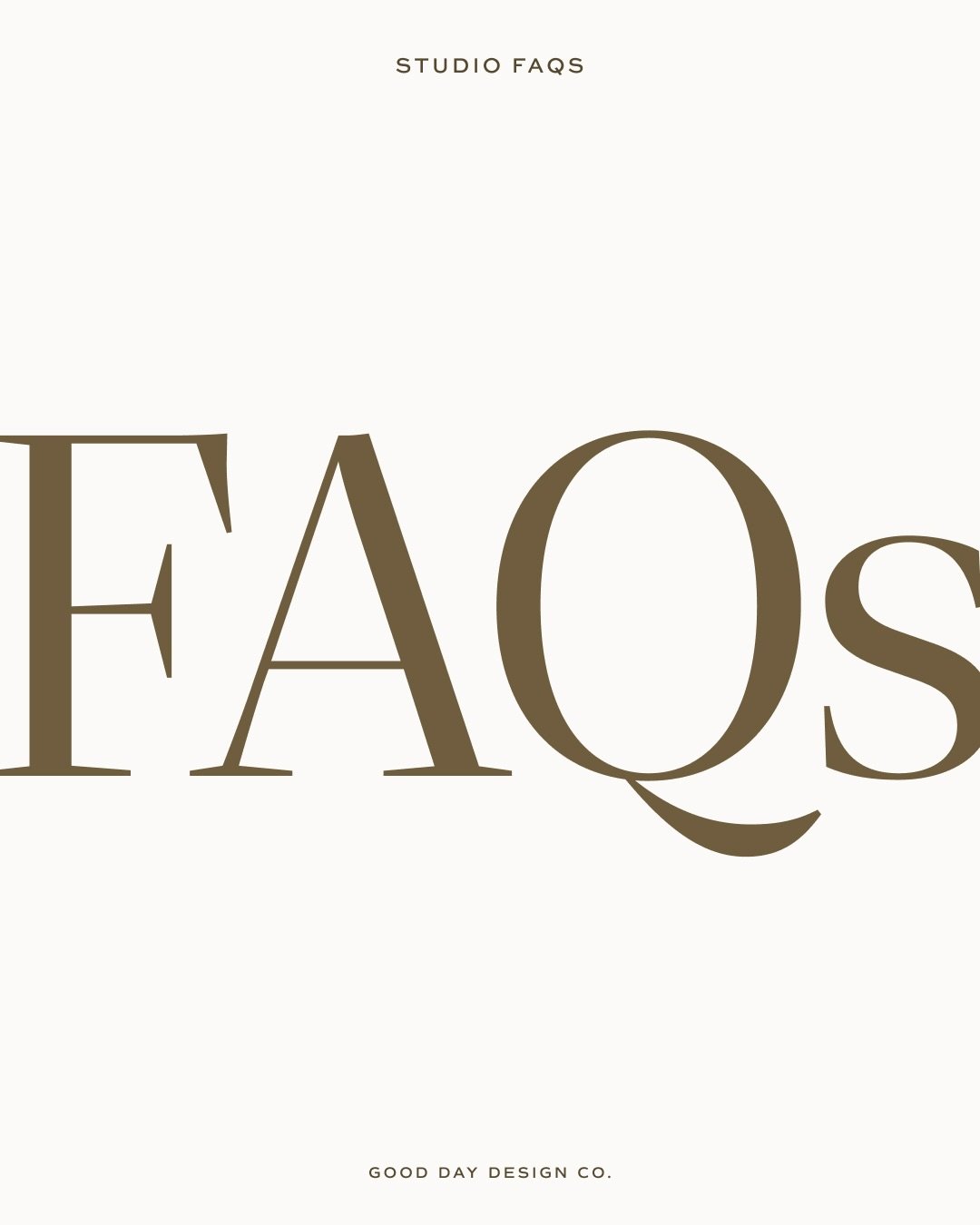 Practicing what I preach over here &mdash; lots of updates happening on my own website lately.

One thing I always encourage clients to spend real time on (and that often gets skipped)? The FAQ section.

A good FAQ page does two things: it saves you 