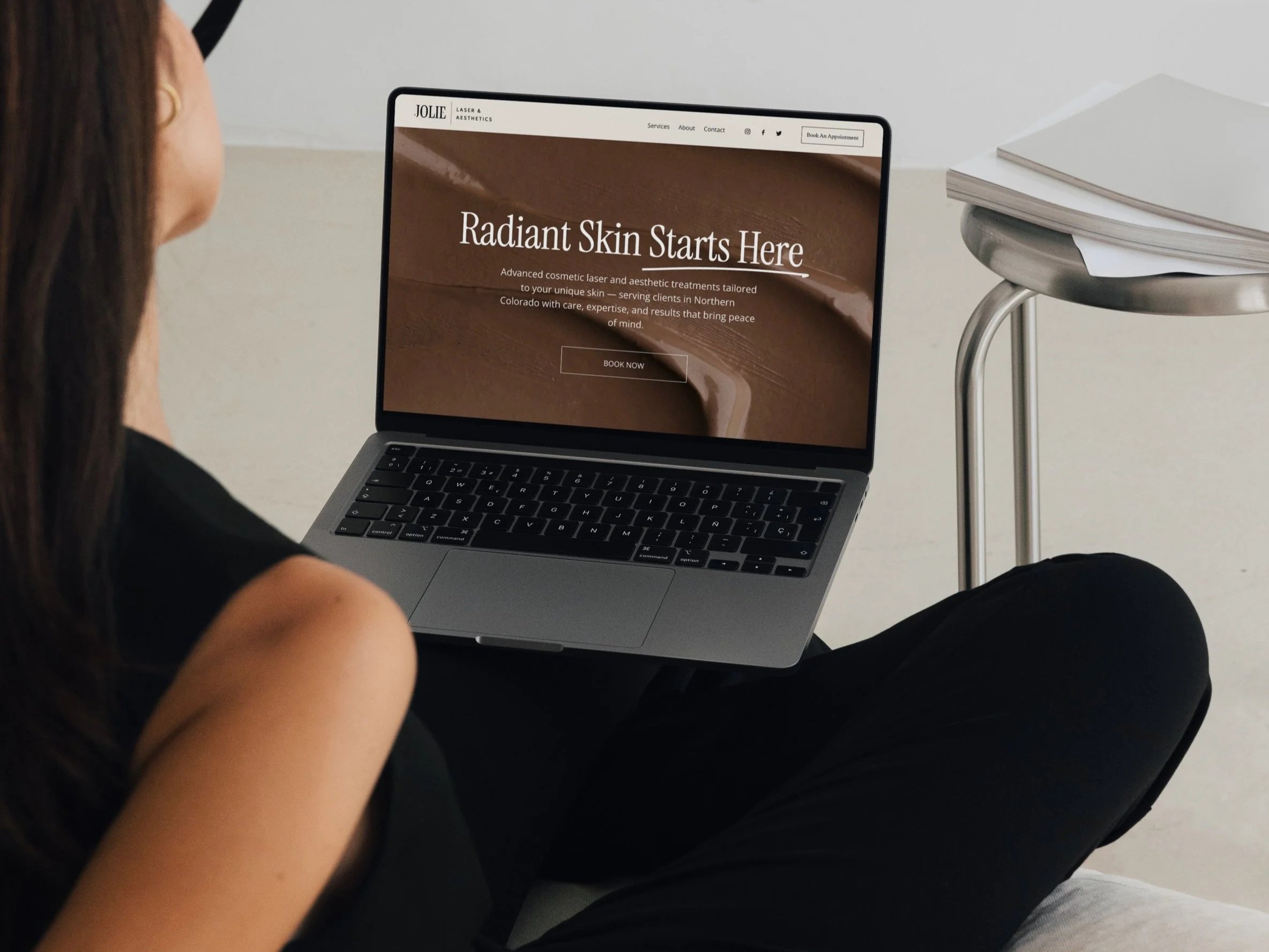 Example web designer portfolio for small business