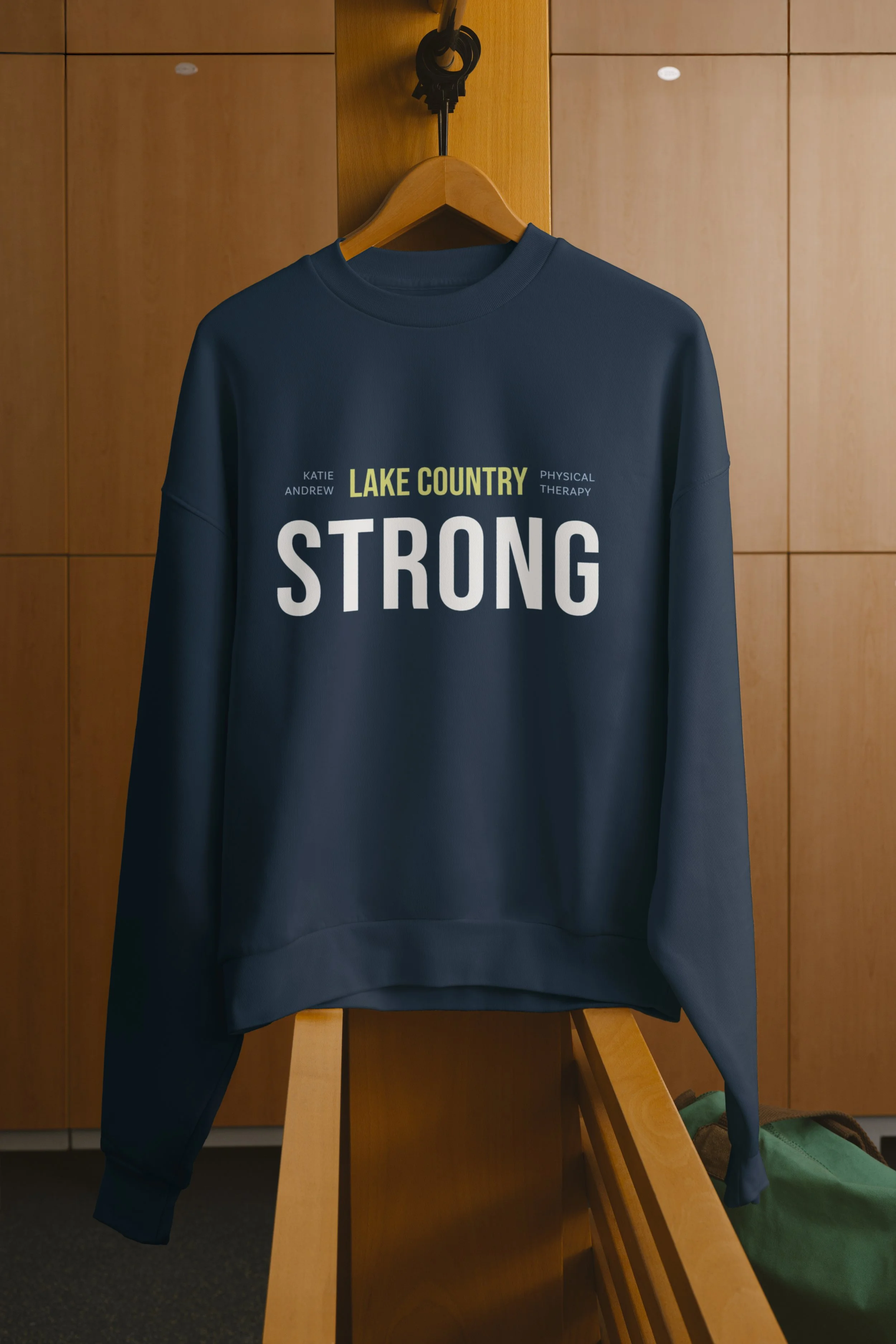 branded logo sweatshirt for physical therapist — Katie Andrews Physical Therapy by Good Day Design Co.jpg