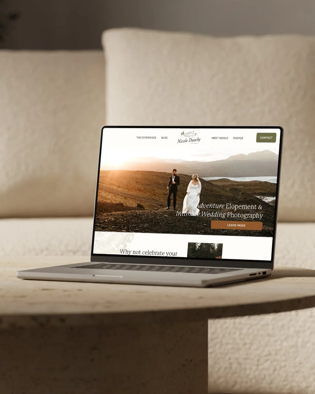 Custom Squarespace website design example by Good Day Design Co.