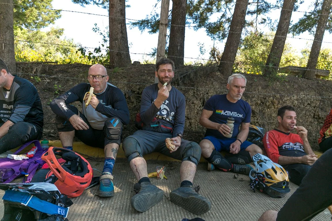 Energy gels hydration mix and nutrition supplies riders carry during the Transierra Norte MTB race