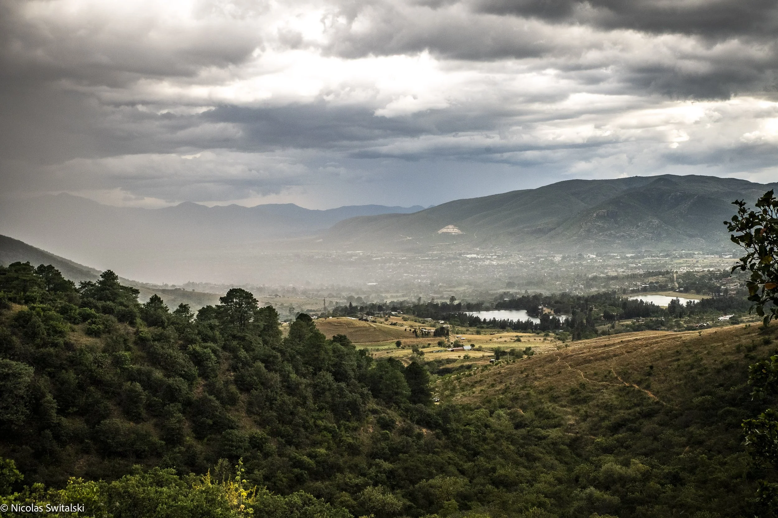 Mountain biking terrain in the Sierra Norte mountains of Oaxaca Mexico